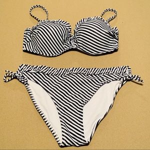 NWT - Enjoy the Sunshine | Stripe Two Piece